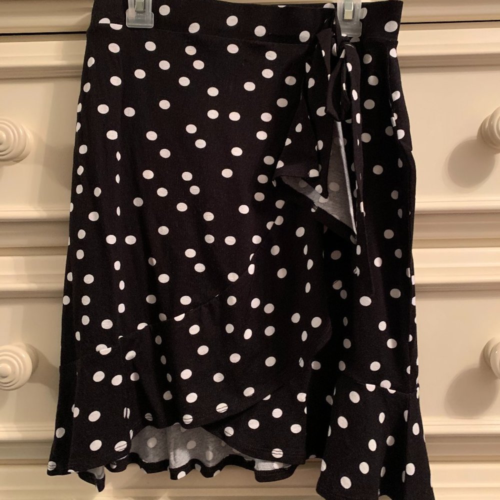 ASOS Wrap Skirt Polka Dot Size 6